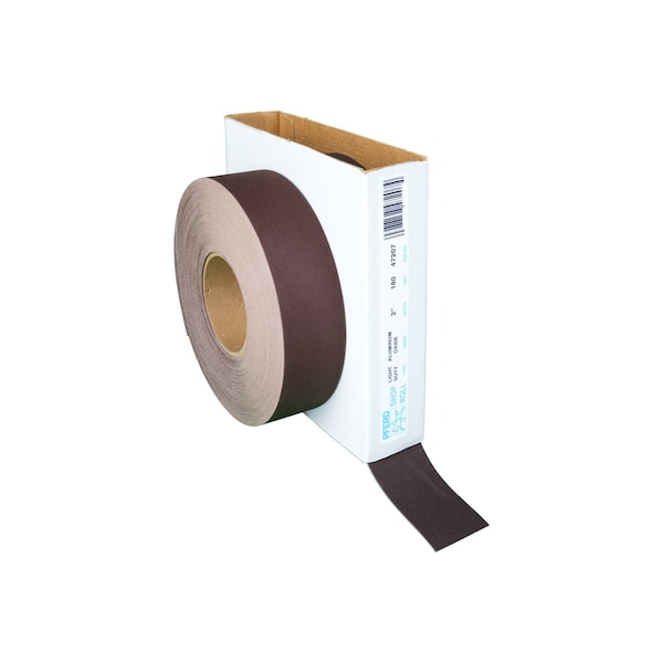 Pferd 2" Shop Roll - Resina/Resina de uso ligero - Rollo de 50 Yardas - Óxido de Aluminio - 180 Granos - 47207