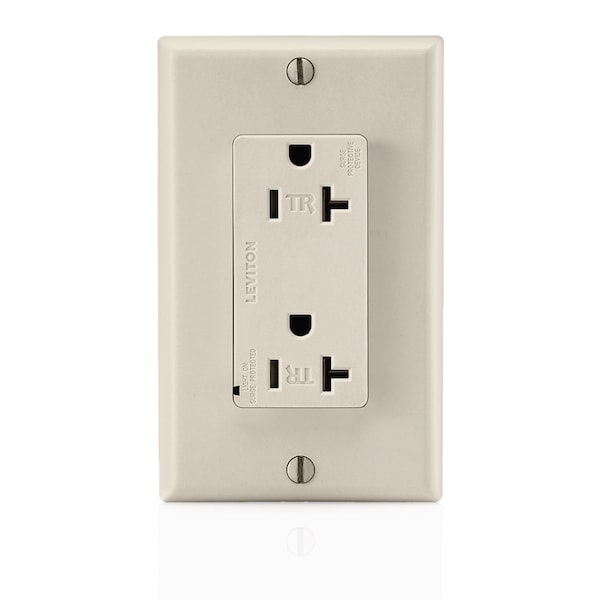 Leviton Surge Suppressor, 125V, 2 Poles, 3 Wires - T5380-T