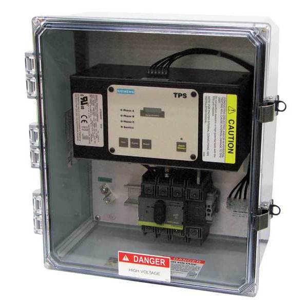 Siemens Surge Protection Device, 3 Phase, 120/208V, 3 Poles, 4 Wires - TPS3C1230VXD2