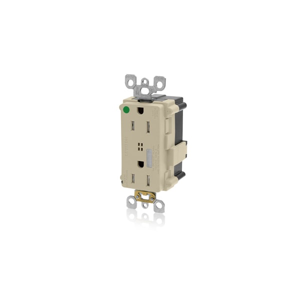 Leviton Surge Suppressor, 125V, 2 Poles, 3 Wires + Self-Ground - MT828-I