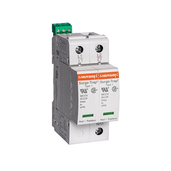 Mersen Surge Protection Device, 240/480V AC, 2 Poles, 2 Wires - STP480S07M