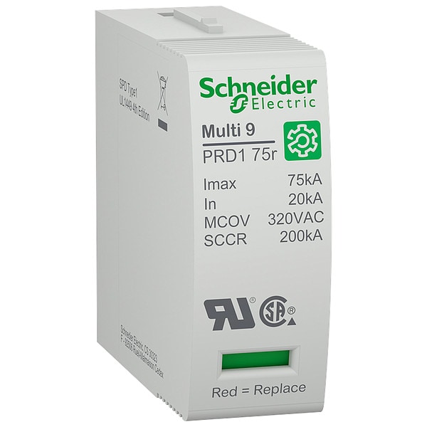Schneider Electric Surge Arrester, 277V AC, 1 Poles - M9LC320