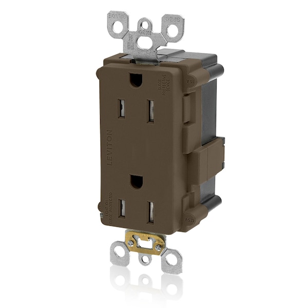 Leviton Surge Suppressor, 125V, 2 Poles, 3 Wires + Self-Ground - MT528