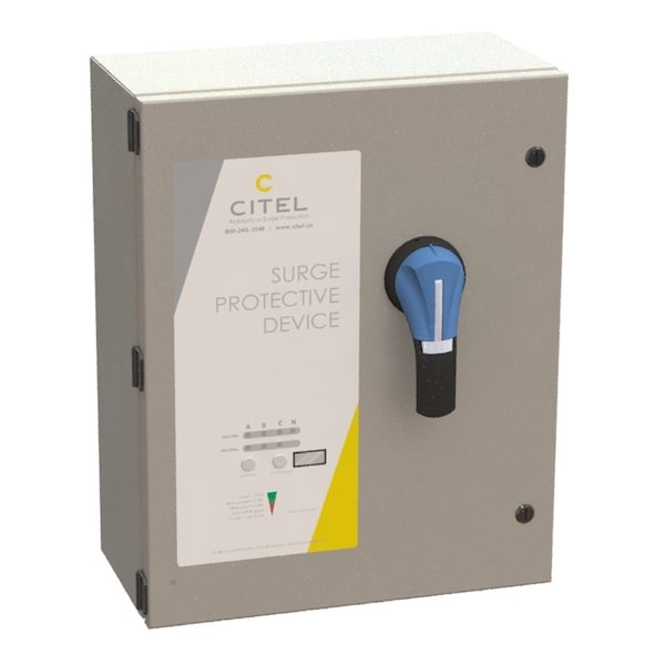 Citel Surge Protection Device, 3 Phase, 240V, 3 Wires - MDS300E-240D