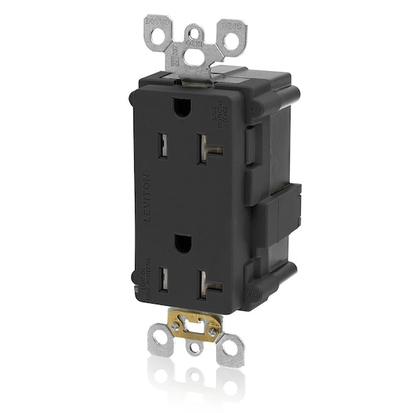 Leviton Surge Suppressor, 125V, 2 Poles, 3 Wires + Self-Ground - MT538-E