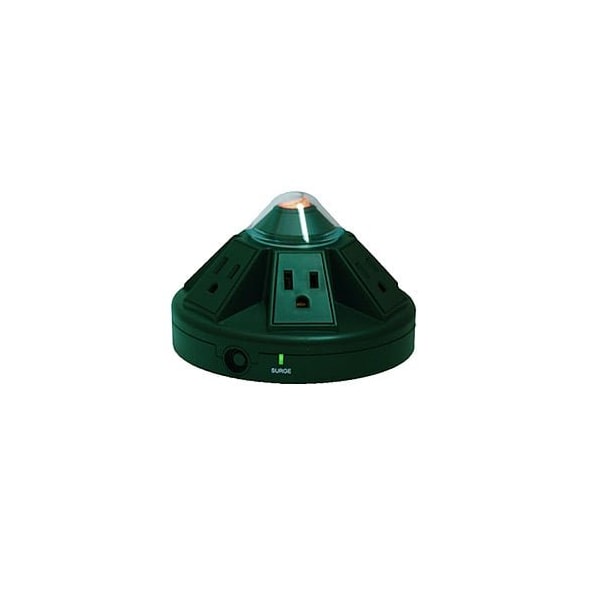 Electriduct POWRAMID Surge Protector - 5 Ft Cord (Green) - PD-KP-5-GN