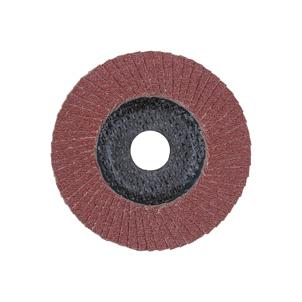 Disco de láminas POLIFAN® 4-1/2" x 5/8-11 Thd. - A SG STEELOX, Óxido de aluminio, 60 granos, Plano - 62252