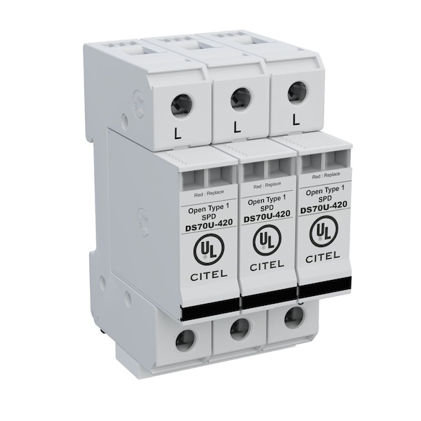 Citel Surge Protection Device, 3 Phase, 277/480V, 3 Wires - DS73US-277Y/NN