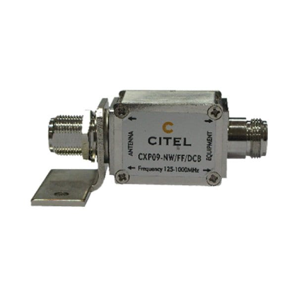 Citel Outdoor RF Protector, 25W, 50 Ohm, Dc Block, Imax 20Ka, Male-Female Tnc Connector - CXP09-N/MF-DCB