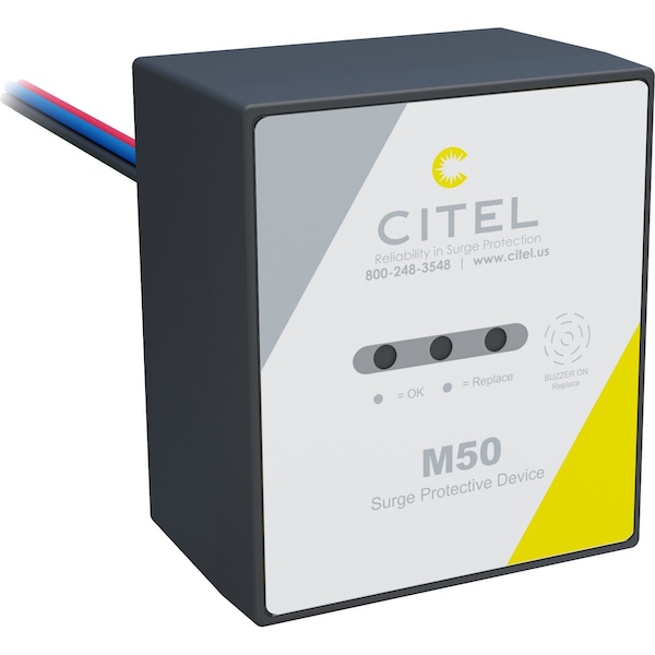 Citel Surge Protection Device, 1 Phase, 120V, 2 Wires - M50F-120S-B