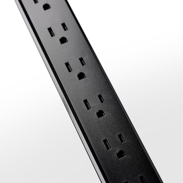 Charg Charg SurgeSwap 9 ft. L 6 outlets Power Strip w/Surge Protection Black 1000 J - BE010406-BK-108