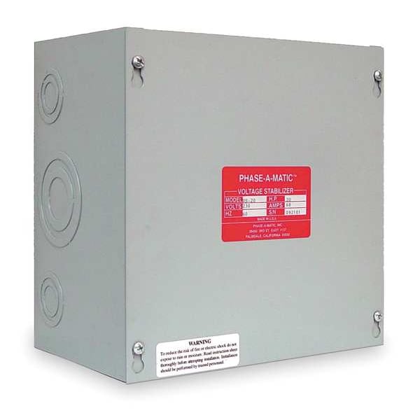 Phase-A-Matic Voltage Stabilizer, 82A Max Amps, 208 to 230V Input Voltage, 208 to 230V Output Voltage - VS-30