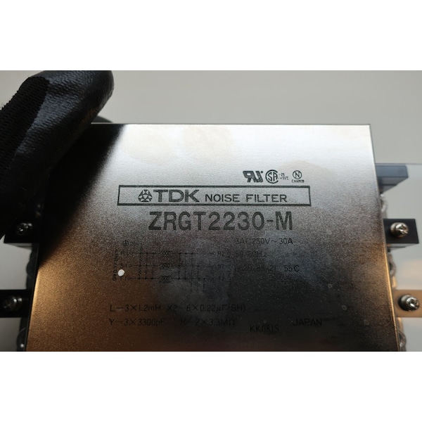 Tdk Power Noise Filter, 30A Max Amps, 250V AC Input Voltage - ZRGT2230-M