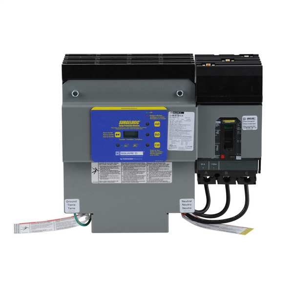 Square D Surge Protection Device, 3 Phase, 120/208V AC, 3 Poles, 4 Wires, 120kA - HL2IMA12C
