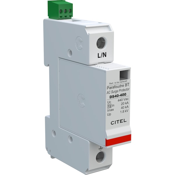Citel Surge Protection Device, 1 Phase, 277V, 2 Wires - DS41S-400