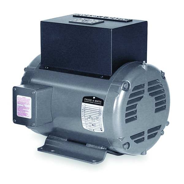 Phase-A-Matic Phase Converter, Rotary, 208/240V AC, 208/240V AC, 50A, 23A - R-7