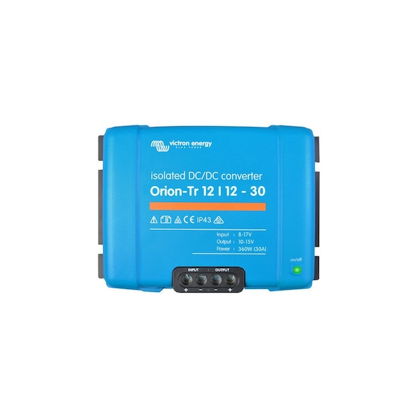 Victron Energy DC to DC Converter, 12V DC to 12V DC, 220VA, 0 Hz, Screw Terminals - ORI121222110