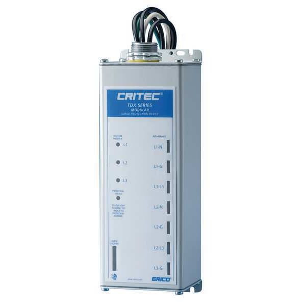 Nvent Erico Surge Protection Device, 3 Phase, 277/480V, 4 Poles, 4 Wires + Ground - TDX100M277/480