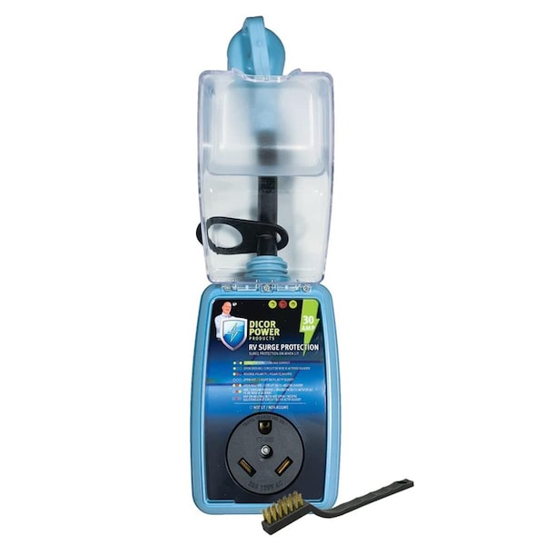 Abacusabaco 30 Amp Pigtail RV Surge Protector - Up to 5000 Joules Black 3 lbs - AB3646194
