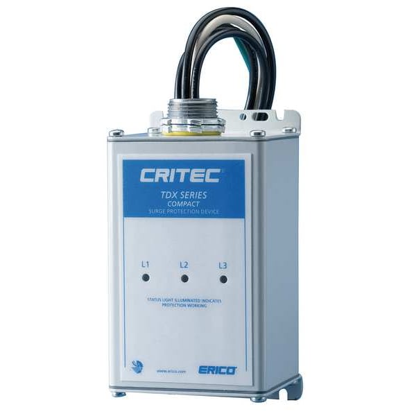 Nvent Erico Surge Protection Device, 3 Phase, 277/480V, 4 Poles, 4 Wires + Ground - TDX100C277/480