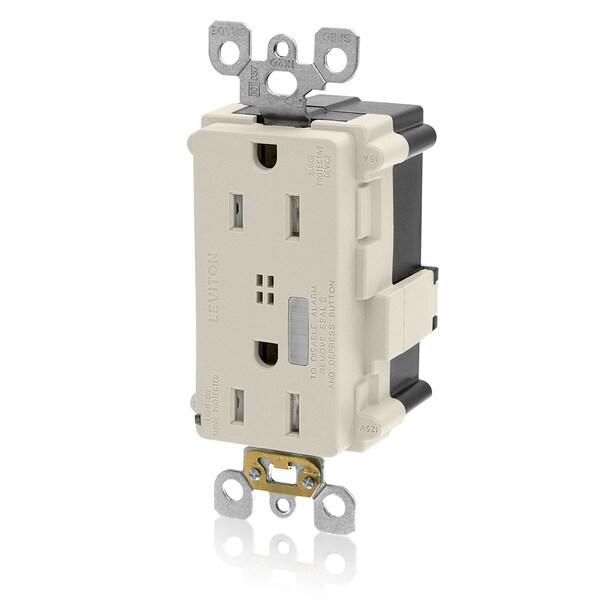 Leviton Surge Suppressor, 125V, 2 Poles, 3 Wires - MT728-T