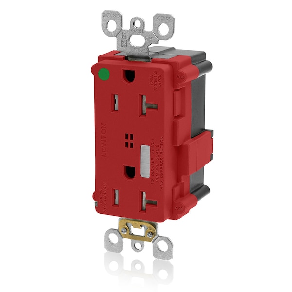 Leviton Surge Suppressor, 125V, 2 Poles, 3 Wires + Self-Ground - MT838-R