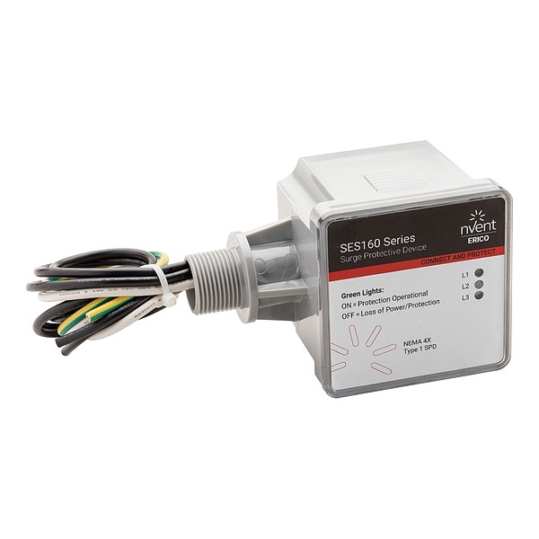 Nvent Erico Surge Protection Device, 3 Phase, 120/208V, 3 Poles, 4 Wires - SES160B208Y
