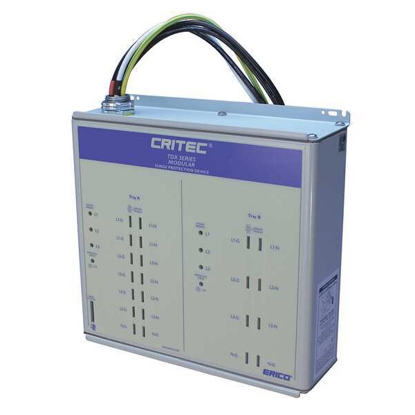 Nvent Erico Surge Protection Device, 3 Phase, 277/480V, 4 Poles, 4 Wires + Ground - TDX300S277/480