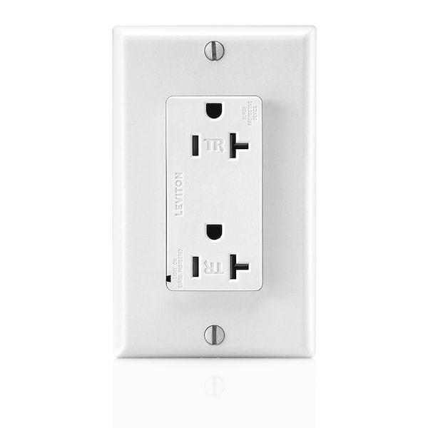 Leviton Surge Suppressor Receptacle 20A 125V - T5380-W