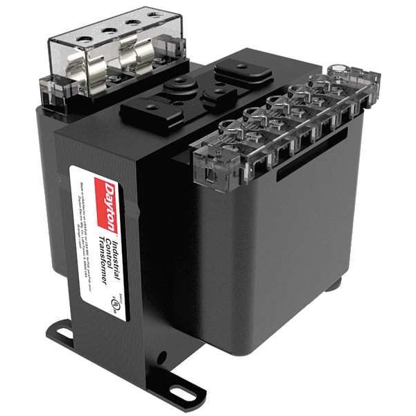 Dayton Control Transformer, 100 VA, 80°C, 24V AC, 208/240/277/380/480V AC - 31EJ23
