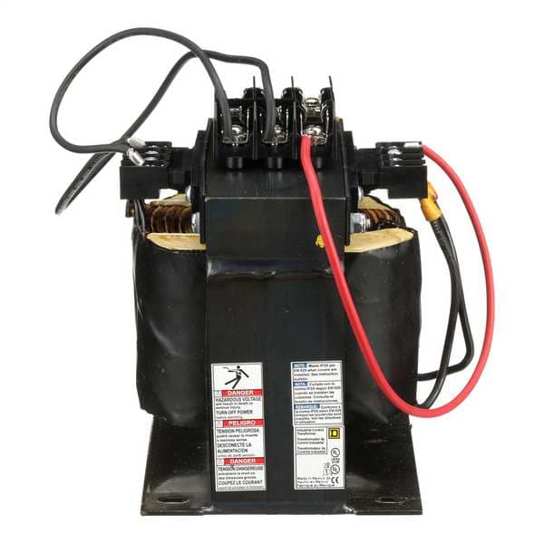 Square D Control Transformer, 1.5 kVA, Not Rated, 115°C, 120V AC, 240/480V AC - 9070TF1500D1