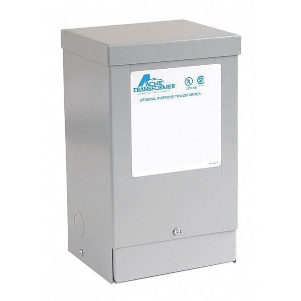 Acme Electric Toroidal Transformer, 2 kVA, NEMA 3R, 55°C, 120V AC, 240/480V AC - T181219