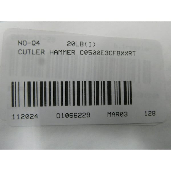 Eaton Cutler-Hammer 500VA 230/460V-AC 115V-AC VOLTAGE TRANSFORMER - C0500E3CFBXXRT