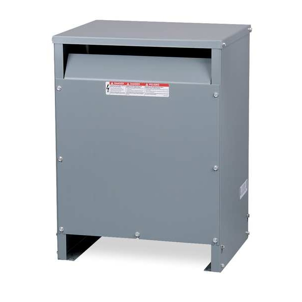 Square D General Purpose Transformer, 15 kVA, NEMA 3R, 115°C, 120/208V AC, 480V AC - 15T2F