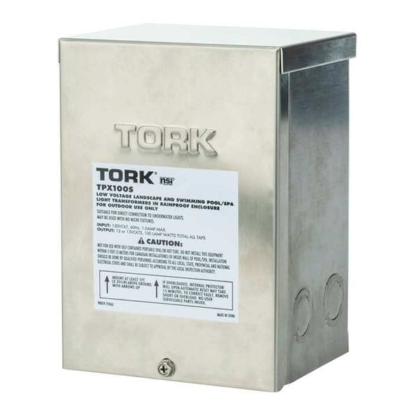 Tork Pool Light Transformer, NEMA 3R, 12/13V AC, 120V AC - TPX100S