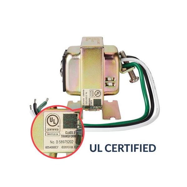 Newhouse Hardware Wired TriVolt Doorbell Transformer 8vac/10VA, 16vac/10VA or 24vac/20VA - 3TRAN