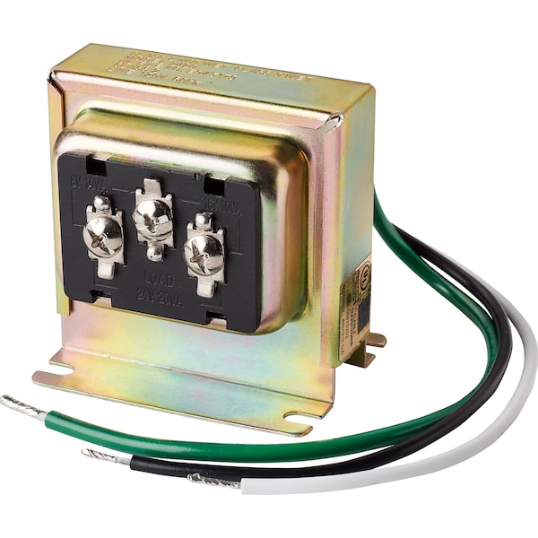 Newhouse Hardware Wired TriVolt Doorbell Transformer 8vac/10VA, 16vac/10VA or 24vac/20VA - 3TRAN