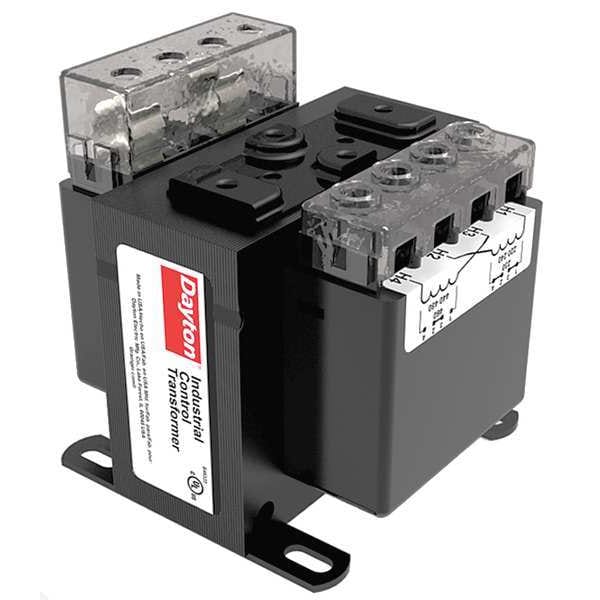 Dayton Control Transformer, 100 VA, 55°C, 24V AC, 240/480V AC - 31EH41