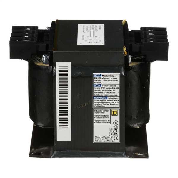 Square D Control Transformer, 500 VA, Not Rated, 115°C, 24V AC, 120/240V AC - 9070T500D23