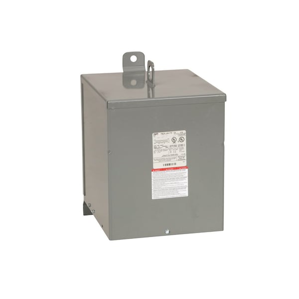 Square D General Purpose Transformer, 5 kVA, NEMA 3R, 115°C, 120/240V AC, 208V AC - 5S7F