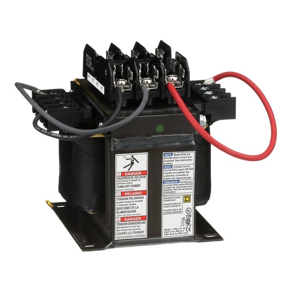 Square D Control Transformer, 500 VA, 115°C, 115/230V AC, 380/400/415V - 9070TF500D33