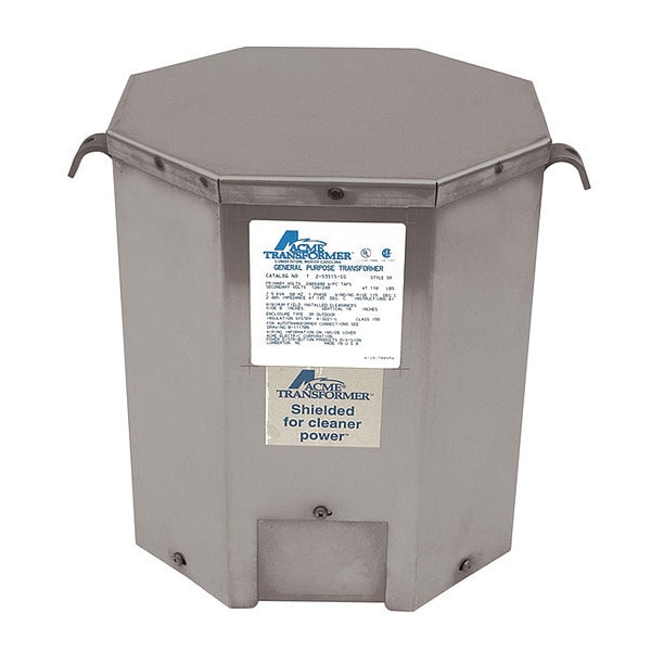 Acme Electric Low Voltage Distribution Transformer, 25 kVA, NEMA 3R, 115°C, 120/240V AC, 240/480V AC - T253518SS