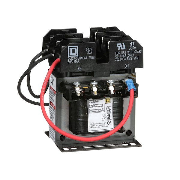 Square D Control Transformer, 50 VA, Not Rated, 55°C, 24V AC, 120/240V AC - 9070TF50D23