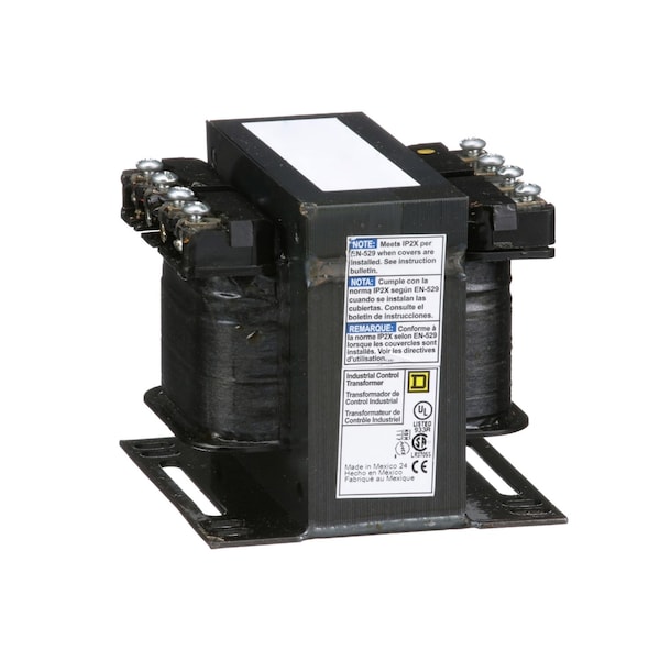 Square D Control Transformer, 100 VA, Not Rated, 55°C, 120V, 240/480/600V - 9070T100D32