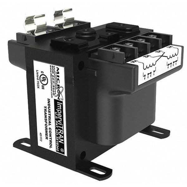 Impervitran Control Transformer, 250 VA, 130°C, 120V, 208/277V - B250MQ15XKF