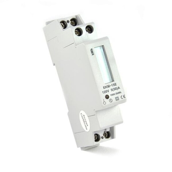 Ekm EKM 50A; 120V; 2-wire External Current Transformer kWh Electric Meter - 14 mm - EKM-15E #1