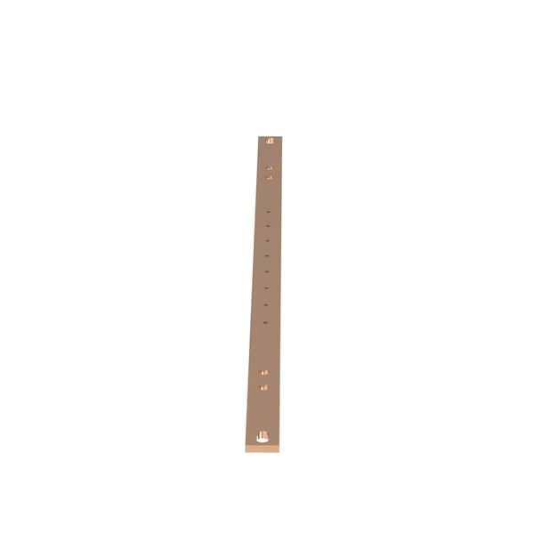 Panduit Grounding Busbar Kit, 19" Lgth, 8 Mounti - RGRB19B