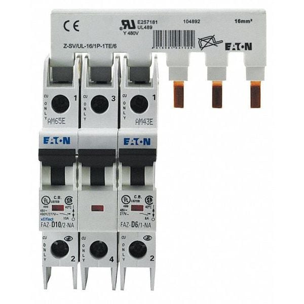 Eaton Busbar, 80A, 690V, 1 Phase - Z-SV/UL-16/1P-1TE/6