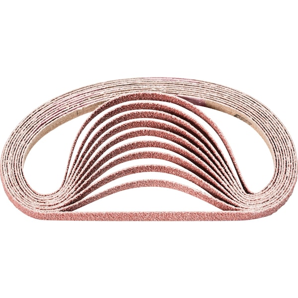 Banda recubierta Pferd, Al/Oxd, 1/4"x12", grano 60, Recubierto, 1/4" Ancho, 12" Largo, grano 60, Óxido de aluminio - 48963