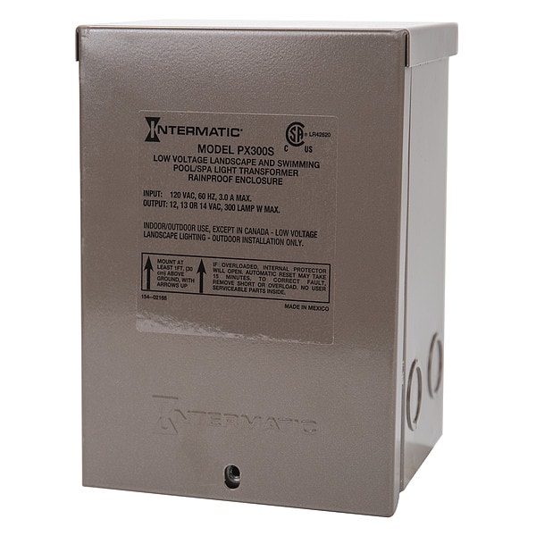 Intermatic Transformer, NEMA 3R, 12/13/14V AC, 120V AC - PX300S